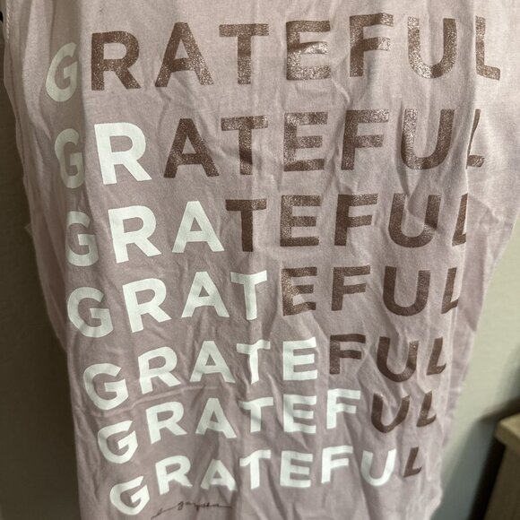 Spiritual Gangster Muscle Tank Top Grateful Pink Medium Yoga Pilates - Picture 2 of 3